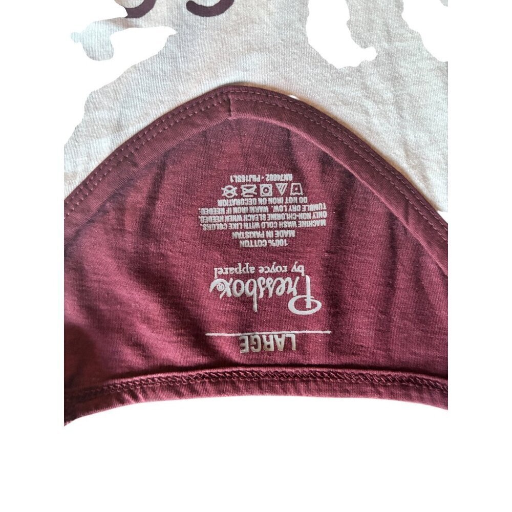 Pressbox MSU Women's White & Burgundy Shirt - Picture 6 of 6
